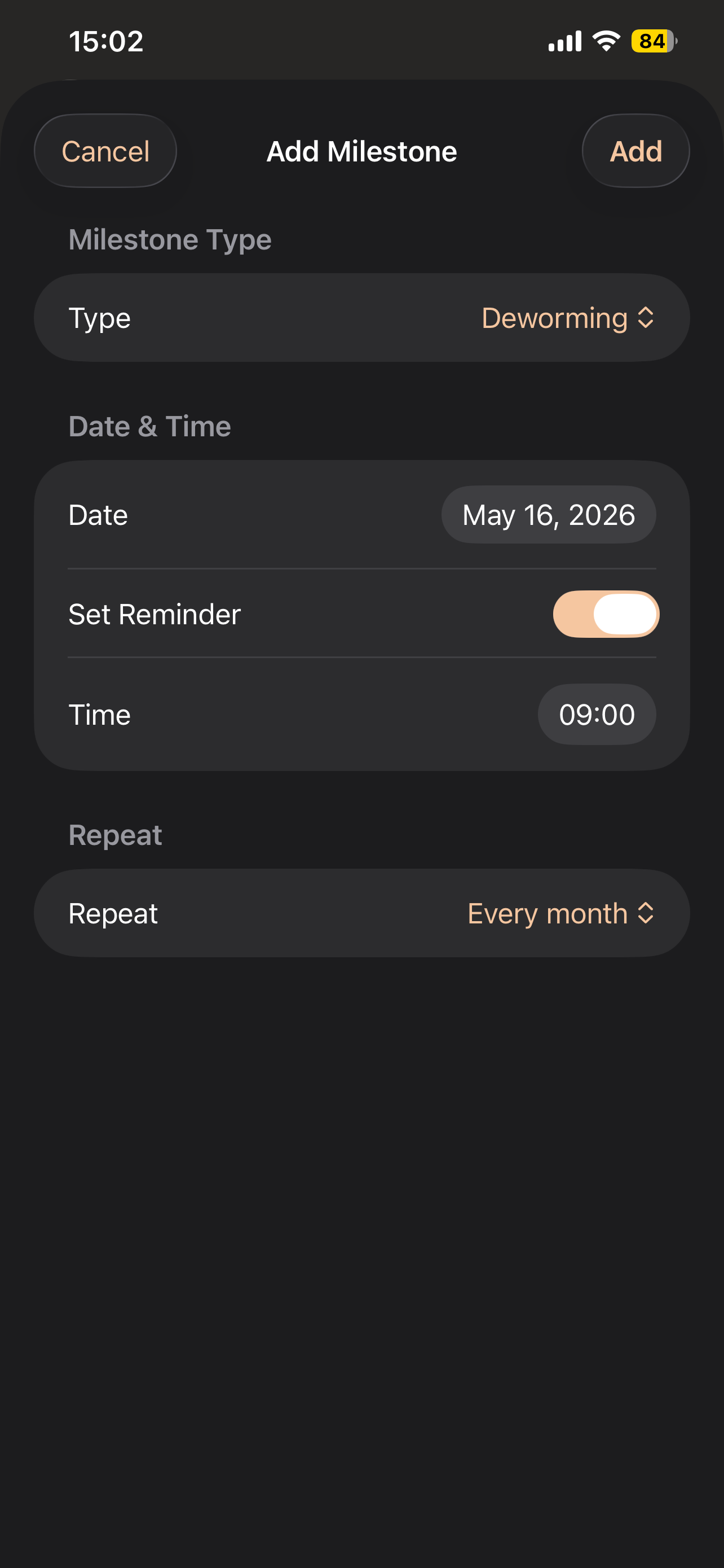 Milestones